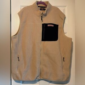 Men’s Big & Tall Vineyard Vines Sherpa Sweater Vest 2XT